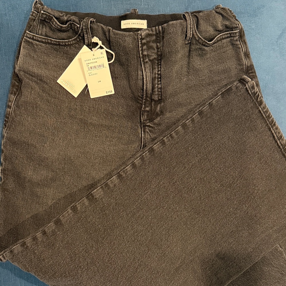 Good American black wash jeans never worn